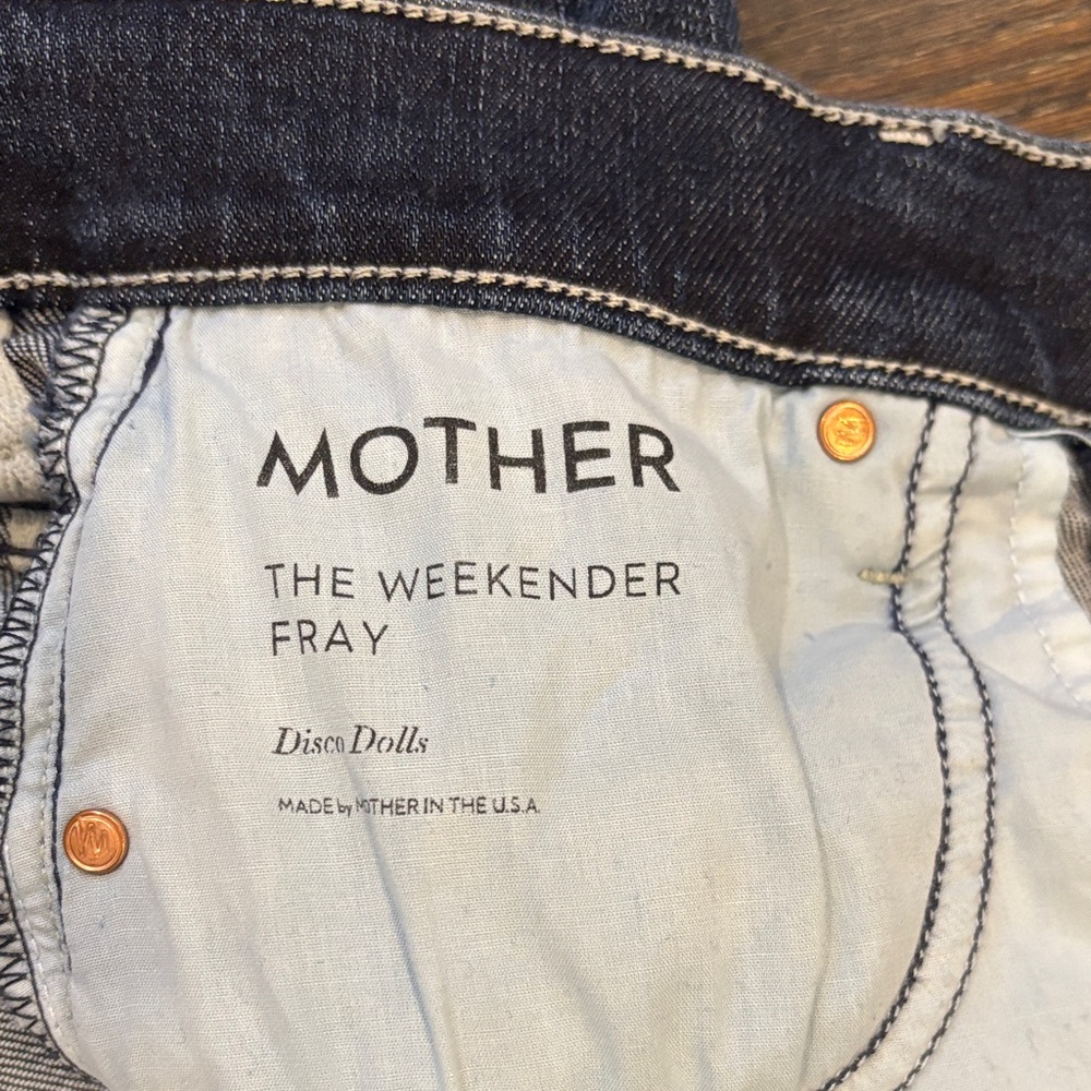 MOTHER Dark Blue Flare Jeans - Picture 2 of 4